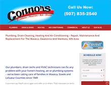 Tablet Screenshot of connorsplumbingandheating.com